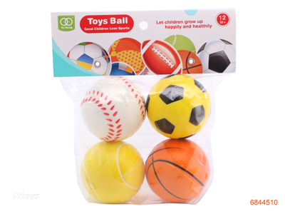 6.3CM PU BALLS 4PCS