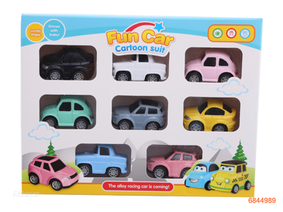 PULL BACK DIE-CAST CAR 8PCS