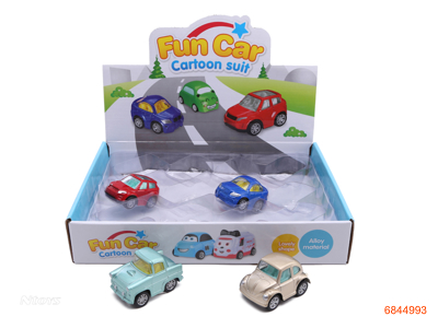 PULL BACK DIE-CAST CAR 12PCS/DISPLAY BOX