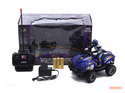 1:20 4CHANNELS R/C MOTORCYCLE W/3*1.2V BATTERIES IN CAR/CHARGER W/O 2AA BATTERIES IN CONTROLLER 2COLOURS