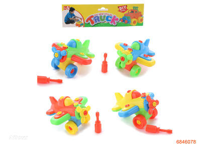 FREE WHEEL ASSEMBLING PLANE 4COLOUR