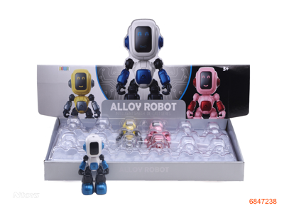 DIE-CAST ROBOT W/SOUND/3*AG13 BATTERIES 12PCS/DISPLAY BOX 3COLOUR