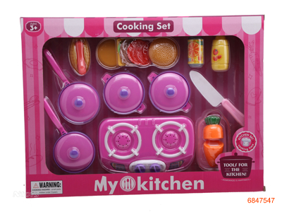 KITCHEN SET W/LIGHT/SOUND/2*AG13 BATTERIES