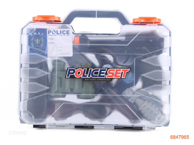 POLICE SET W/LIGHT/MUSIC/3*AG10 BATTERIES