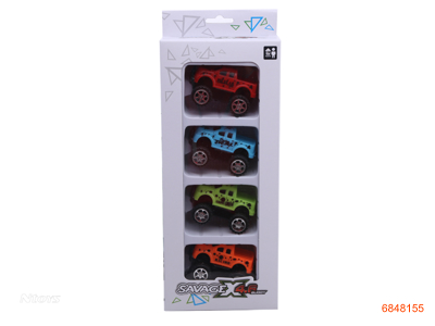 P/B CAR 4PCS 4COLOUR