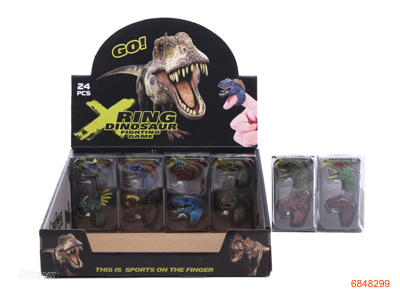 DINOSAUR RING 24PCS/DISPLAY BOX 6ASTD