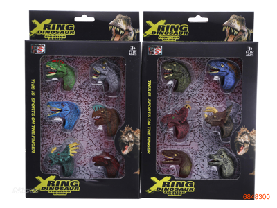 DINOSAUR RING 6PCS 2ASTD