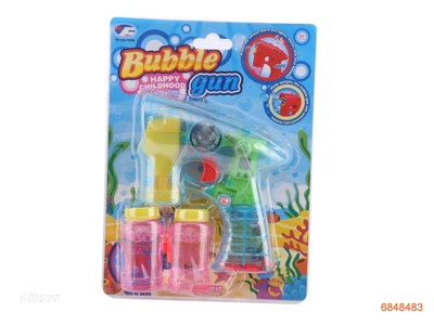 B/O BUBBLE GUN W/LIGHT/MUSIC W/O 3AA BATTERIES