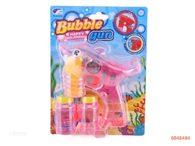 B/O BUBBLE GUN W/LIGHT/MUSIC W/O 3AA BATTERIES