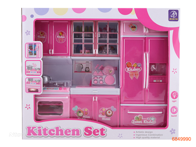 COOKING SET W/LIGHT/SOUND W/O 2AAA BATTERIES