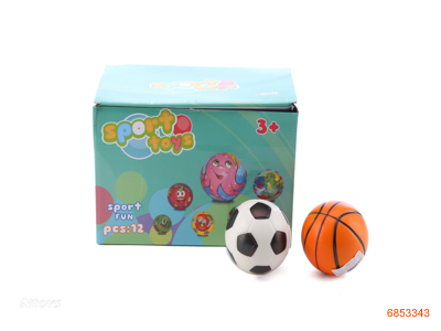 10CM PU BALLS 12PCS/DISPLAY BOX