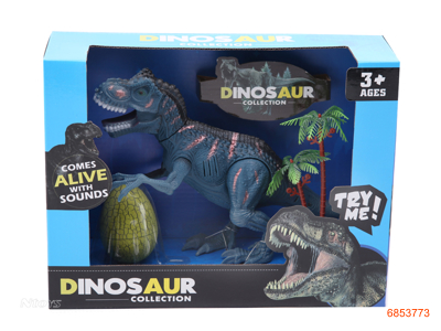 DINOSAUR SET W/LIGHT/SOUND/2AG13 BATTERIES