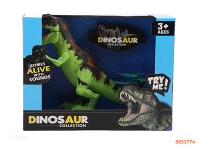 DINOSAUR SET W/LIGHT/SOUND/2*AG13 BATTERIES