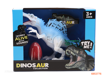 DINOSAUR SET W/LIGHT/SOUND/2*AG13 BATTERIES