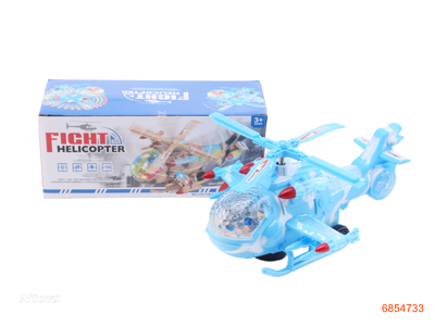 B/O HELICOPTER W/LIGHT/SOUND W/O 3AA BATTERIES 2COLOUR