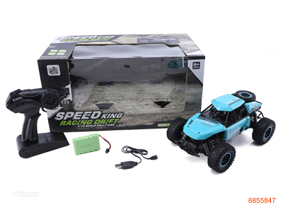 2.4G 1:14 R/C CAR.W/6V BATTERIES IN CAR/USB CABLE W/O 3AA BATTERIES IN CONTROLLER 3COLOUR