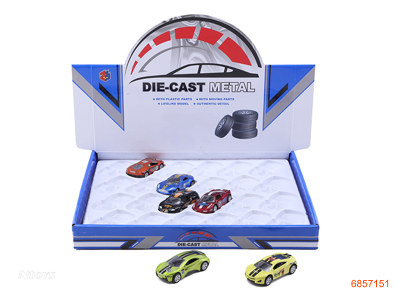 1:50 PULL BACK DIE-CAST CAR 24PCS/DISPLAY BOX