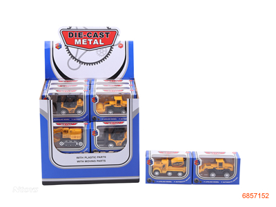 1:55 PULL BACK DIE-CAST CAR 24PCS/DISPLAY BOX