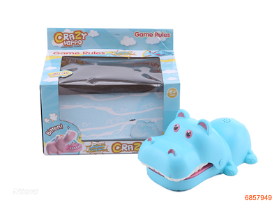 BITE THE HAND HIPPO W/LIGHT/MUSIC W/O 2AA BATTERIES