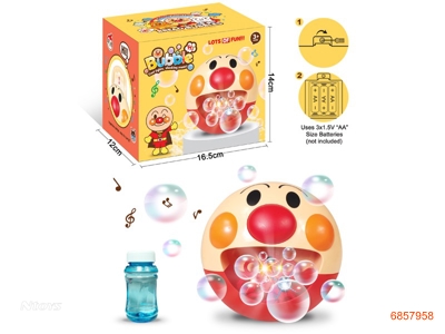 BUBBLE TOYS W/1PCS 60ML BUBBLE WATER,W/O 3AA BATTERIES