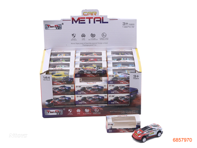 1:64 PULL BACK DIE-CAST CAR 48PCS/DISPLAY BOX