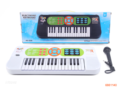 ELECTRIC KEYBOARD W/MICROPHONE W/O 4AA BATTERIES