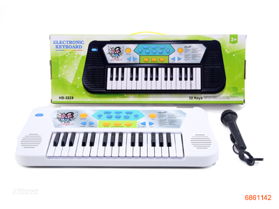 ELECTRIC KEYBOARD W/MICROPHONE W/O 4AA BATTERIES