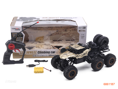 1:12 R/C CAR W/4.8V BATTERIES IN CAR/USB CHARGING LINE W/O 2AA BATTERIES IN CONTROLLER.