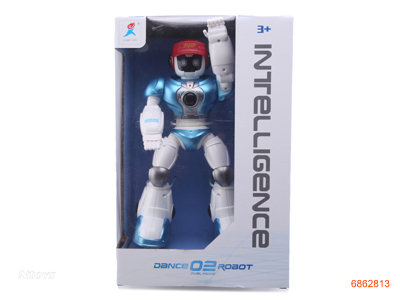 R/C ROBOT W/LIGHT/SOUND/3.7V BATTERIES IN BODY/USB CHARGING LINE W/O 2AAA BATTERIES IN CONTROLLER
