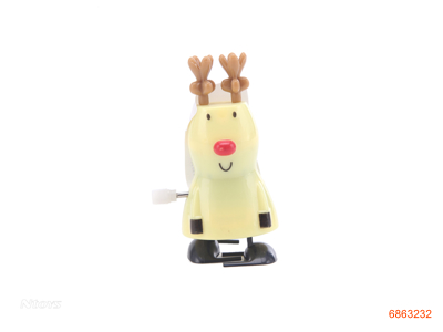 WIND UP FATHER CHRISTMAS/DEER 24PCS/DISPLAY BOX