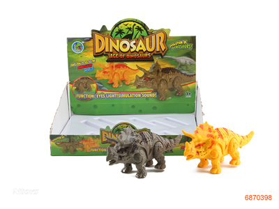 B/O DINOSOUR W/MUSIC,W/O 2AA BATTERIES,6PCS/DISPLAY BOX