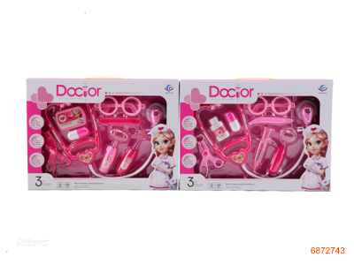 DOCTOR SET W/IC/LIGHT/2*AG10 BATTERIES,8PCS 2ASTD