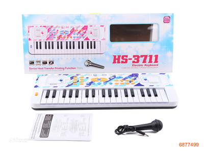 ELECTRIC KEYBOARD W/MICROPHONE W/O 4AA BATTERIES