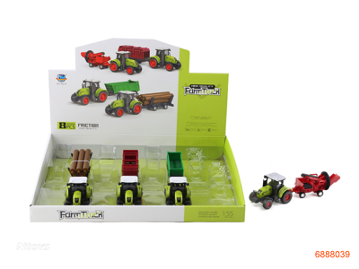 F/P FARM TRUCK 8PCS/DISPLAY BOX 4ASTD