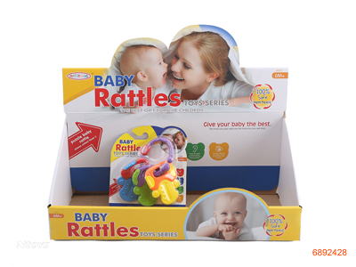 BABY RATTLE,12PCS/DISPLAY BOX