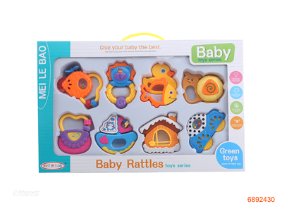 BABY RATTLE,9PCS