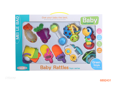 BABY RATTLE,10PCS