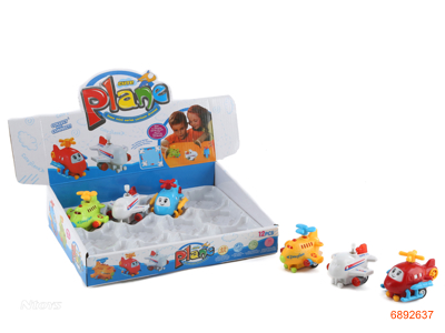 WIND UP PLANE,12PCS/DISPLAY BOX,3ASTD