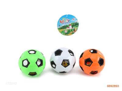 FOOTBALL BABY RATTLE,3COLOUR