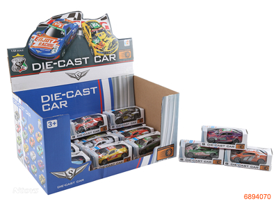 PULL BACK DIE-CAST CAR,48PCS/DISPLAY BOX