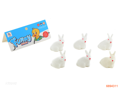 VINYL RABBIT 6PCS