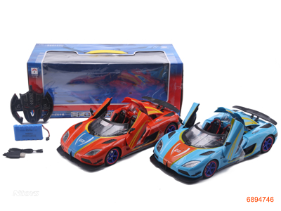 2.4G 1:12 6CHANNELS R/C CAR,W/LIGHT/7.2V BATTERY IN CAR/USB CHARGING LIEN,W/O 2*AA BATTERIES IN CONTROLLER,2COLOUR