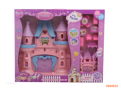 CASTLE SET,W/LIGHT/MUSIC,W/O 3*AA BATTERIES