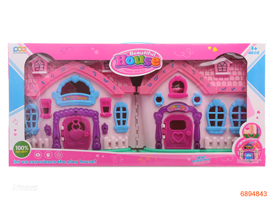 VILLA SET,W/LIGHT/MUSIC,W/O 3*AA BATTERIES