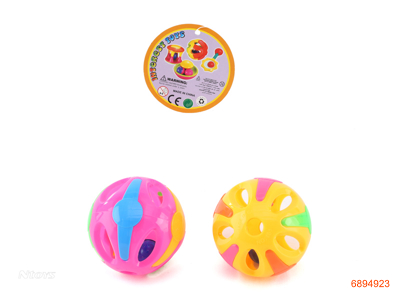 8CM BABY RATTLE 2PCS 5COLOUR