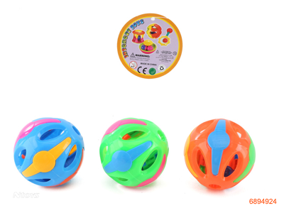 8CM BABY RATTLE 3PCS 5COLOUR