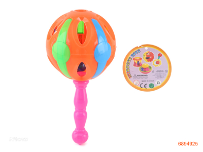 10CM BABY RATTLE 5COLOUR