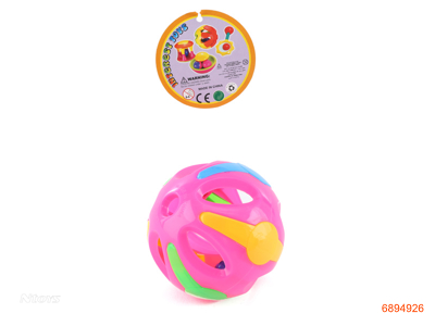 10CM BABY RATTLE 5COLOUR