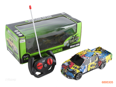 1:18 4CHANNELS R/C CAR,W/3.6V BATTERY IN CAR/CHARGER,W/O 2*AA BATTERIES IN CONTROLLER