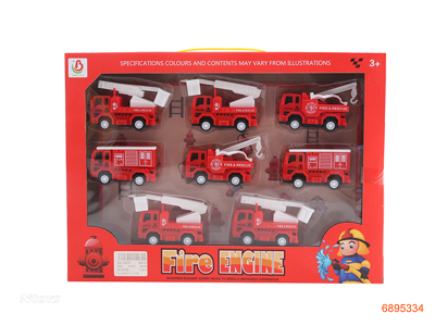 P/B FIRE FIGHTING TRUCK 8PCS